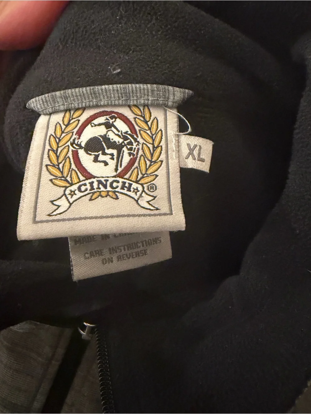 Cinch Light Grey Zip-Up Softshell Jacket